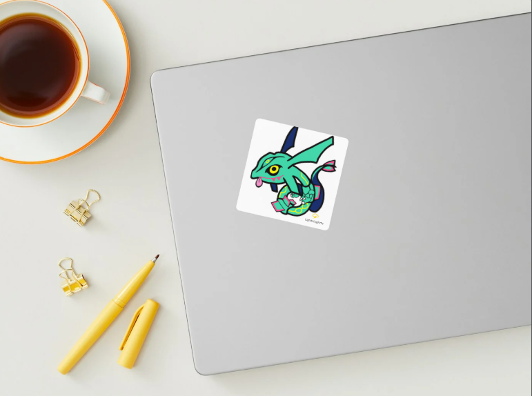 Green Dragon Sticker