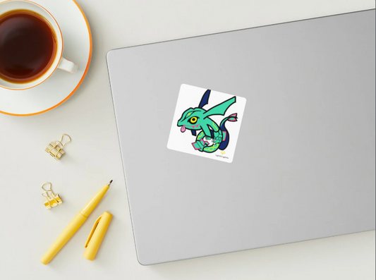 Green Dragon Sticker