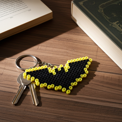 Black and Yellow Hero Keychain