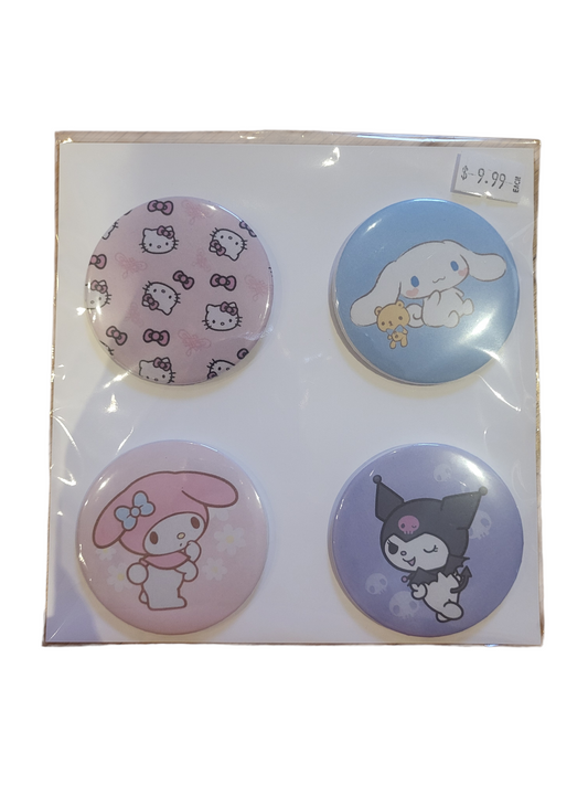 Sanrio Button Gift Set (4-Pack)