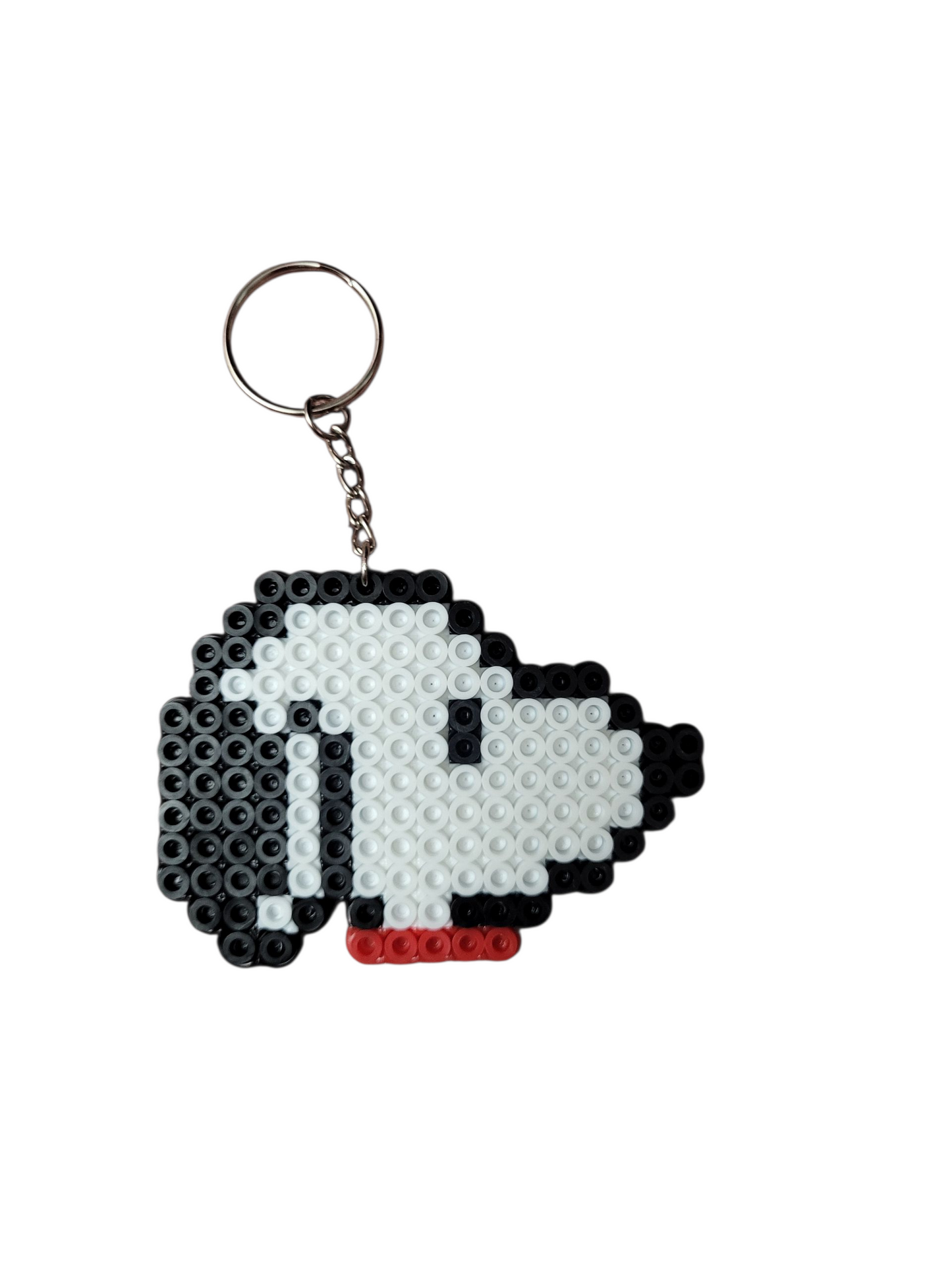 Black and White Dog Keychain