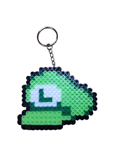 Luigi Hat Keychain