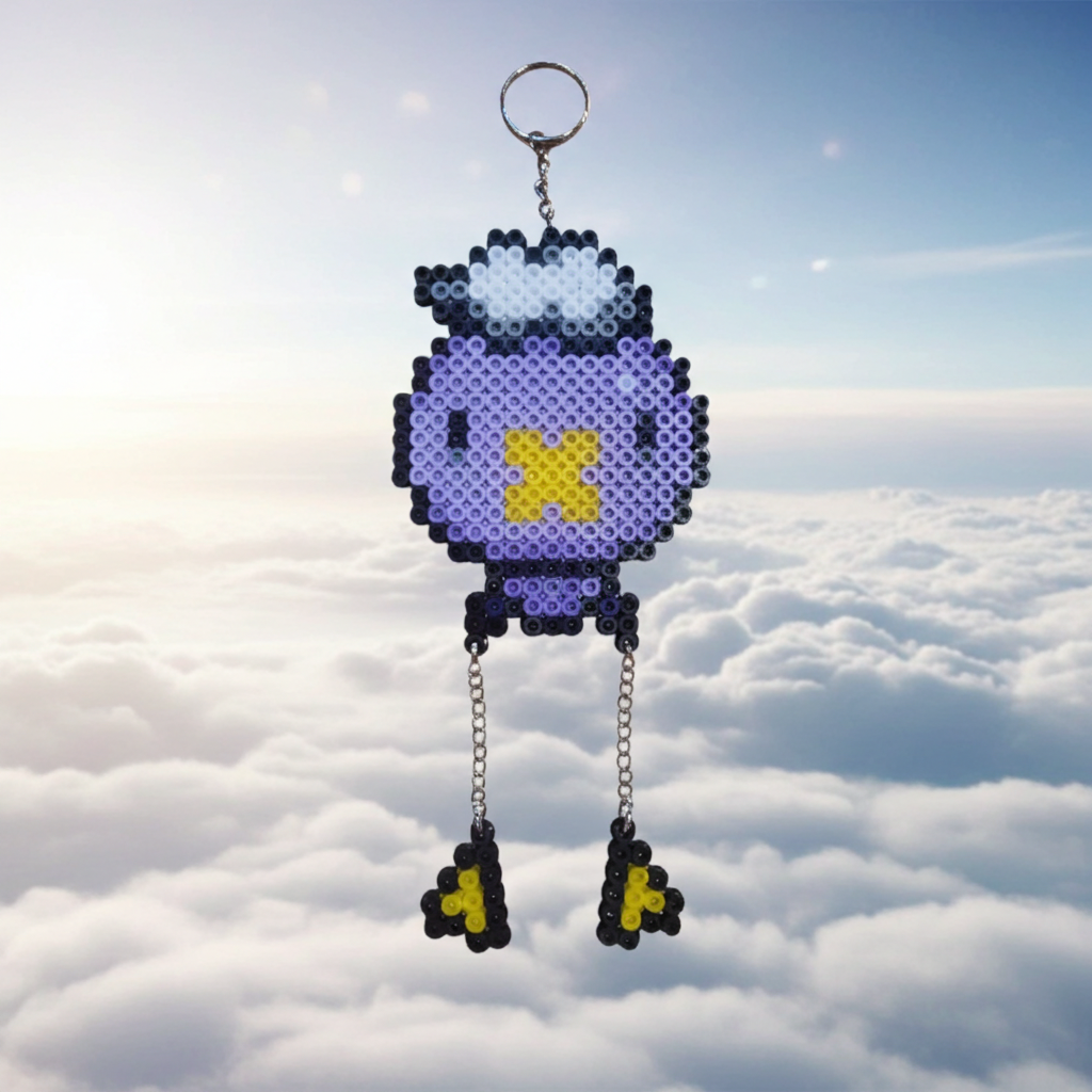 Purple Balloon Keychain