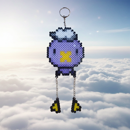 Purple Balloon Keychain