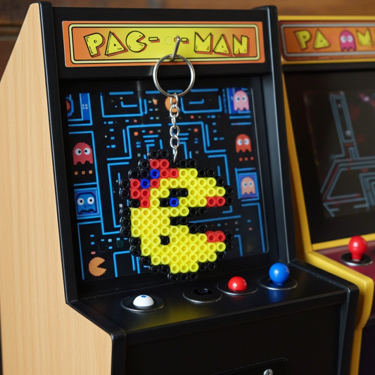 Ms. Yellow Dot Character Keychain