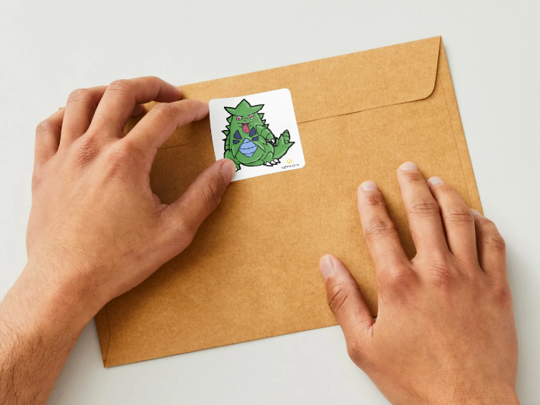 Green Dinosaur Sticker