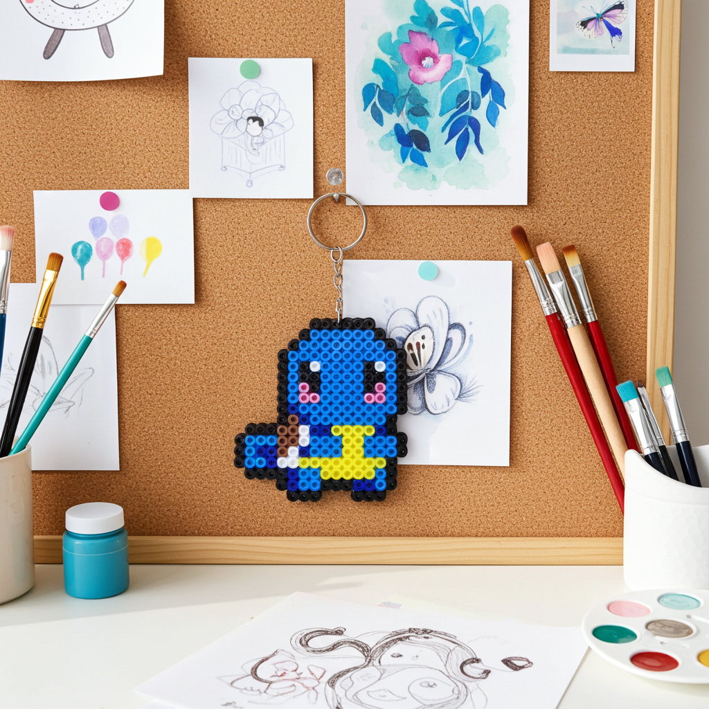 Blue Turtle Keychain